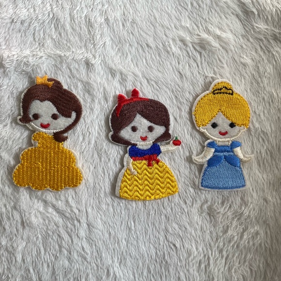 New Iron on Disney Princess Patches